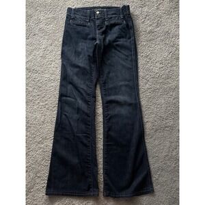 American Eagle Artist Flare Jeans Womens 0 Reg‎ Dark Indigo Wash Denim